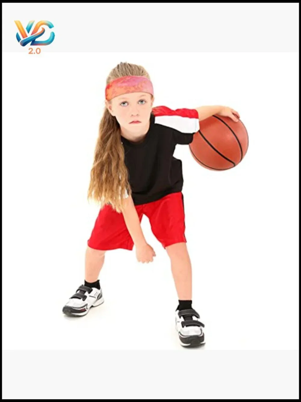 6-Pack Kids Athletic Sweatbands Tie Dye Elastic Wicking Headbands Sports